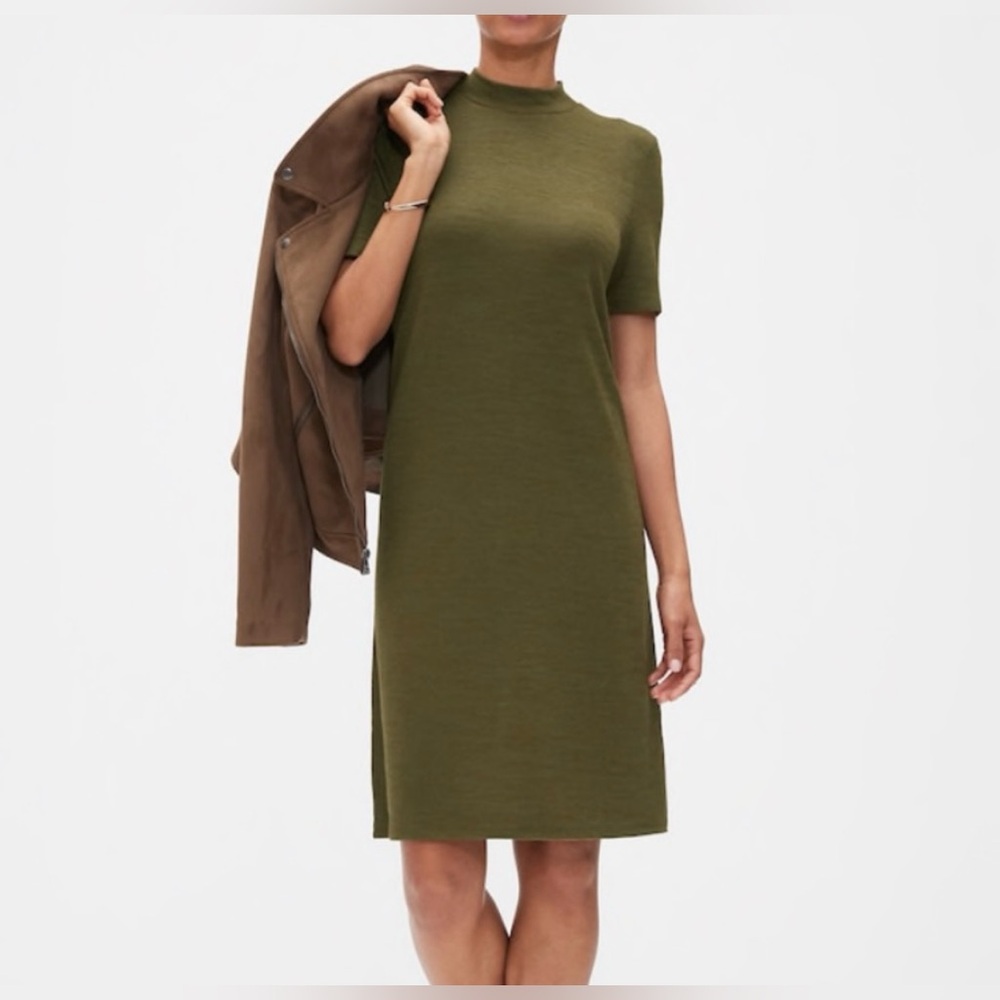 Banana Republic Olive Midi Dress
